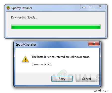 Cách sửa lỗi cài đặt Spotify Mã lỗi 53 trên Windows