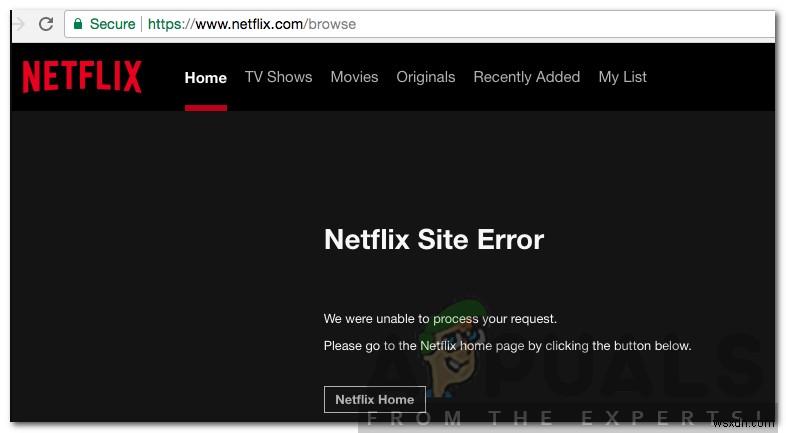 Cách khắc phục lỗi Netflix Site Error