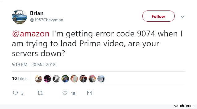 Cách khắc phục lỗi Amazon Error Code 9074
