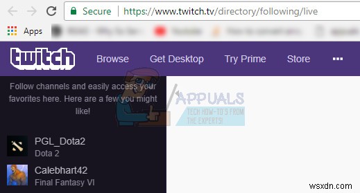 Khắc phục lỗi Twitch Error loading data