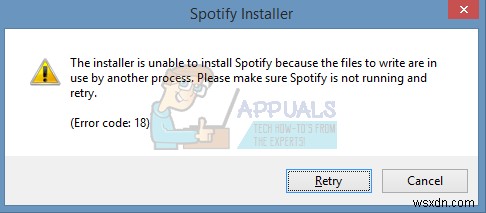 Khắc phục lỗi Error Code 18 trên Spotify