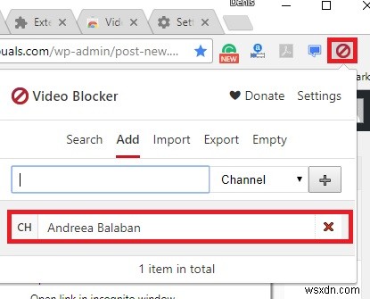 Cách chặn kênh YouTube