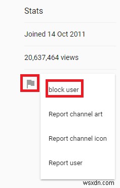 Cách chặn kênh YouTube