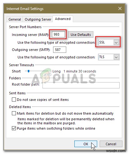 Khắc phục: Không thể thiết lập kết nối bảo mật với máy chủ trên Outlook