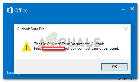 Khắc phục: Không tìm thấy file Outlook.pst