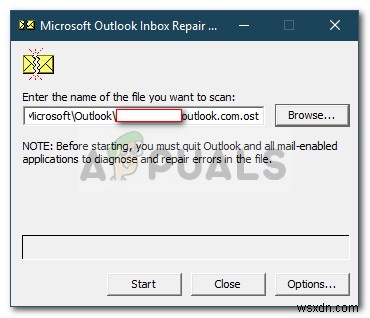Khắc phục: Không tìm thấy file Outlook.pst