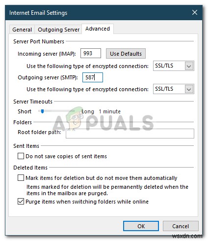 Khắc phục: Lỗi Microsoft Outlook 0x800ccc1a