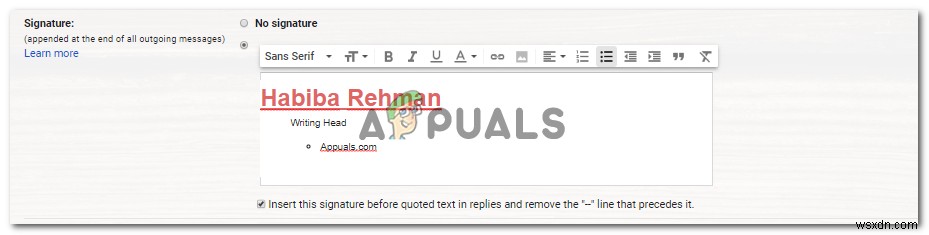 Cách thêm chữ ký (Signature) trong Gmail