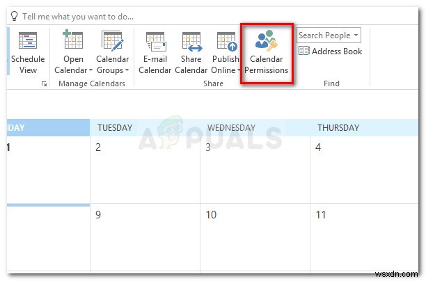 Khắc phục: Lỗi Error while preparing to send sharing message khi chia sẻ Calendar Outlook