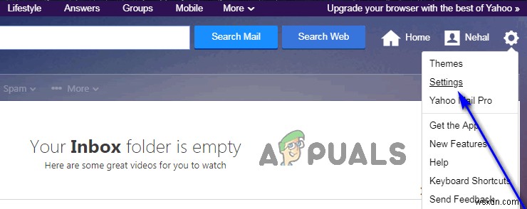 Cách chặn email không mong muốn trên Yahoo! Mail