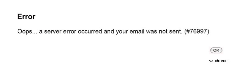 Khắc phục: A server error occurred and your email was not sent. (#76997) trên Gmail