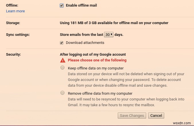 Cách sử dụng Gmail Offline trên Chrome