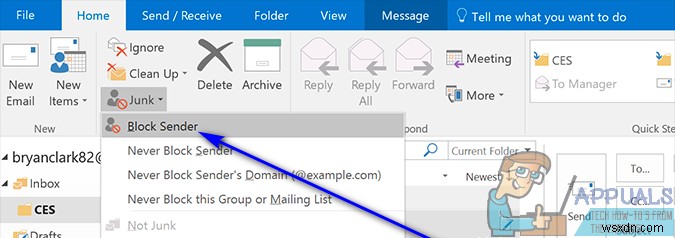 Cách chặn email không mong muốn trên Outlook hiệu quả