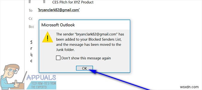 Cách chặn email không mong muốn trên Outlook hiệu quả