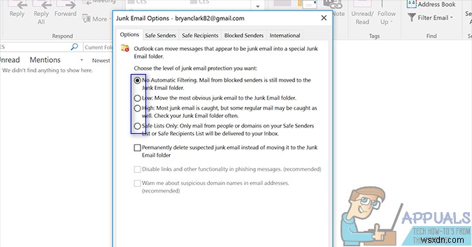 Cách chặn email không mong muốn trên Outlook hiệu quả