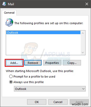 Khắc phục lỗi Outlook crash do KERNELBASE.DLL (APPCRASH)