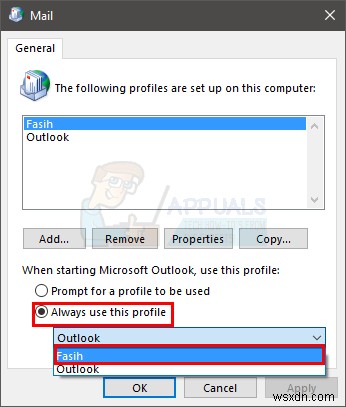 Khắc phục lỗi Outlook crash do KERNELBASE.DLL (APPCRASH)