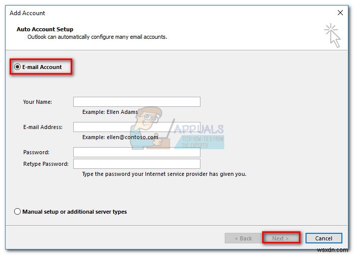 Khắc phục lỗi 421 cannot connect to SMTP Server trên Outlook