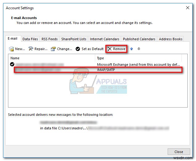 Khắc phục lỗi 421 cannot connect to SMTP Server trên Outlook