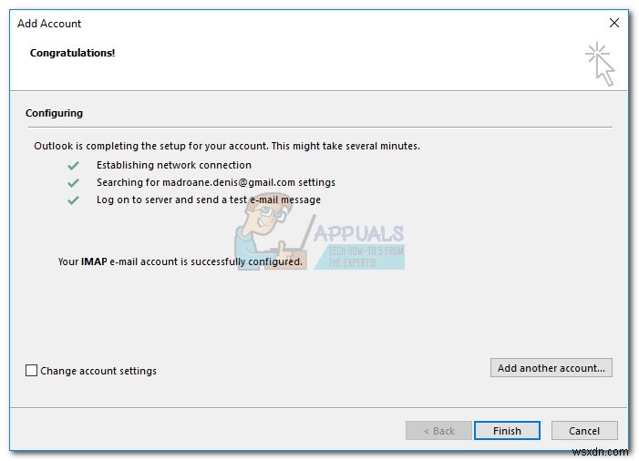 Khắc phục lỗi 421 cannot connect to SMTP Server trên Outlook