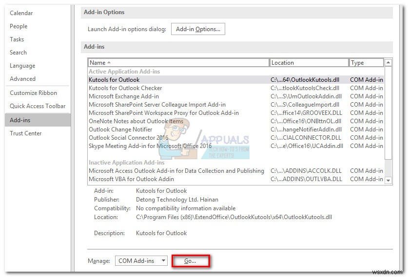 Khắc phục lỗi 421 cannot connect to SMTP Server trên Outlook