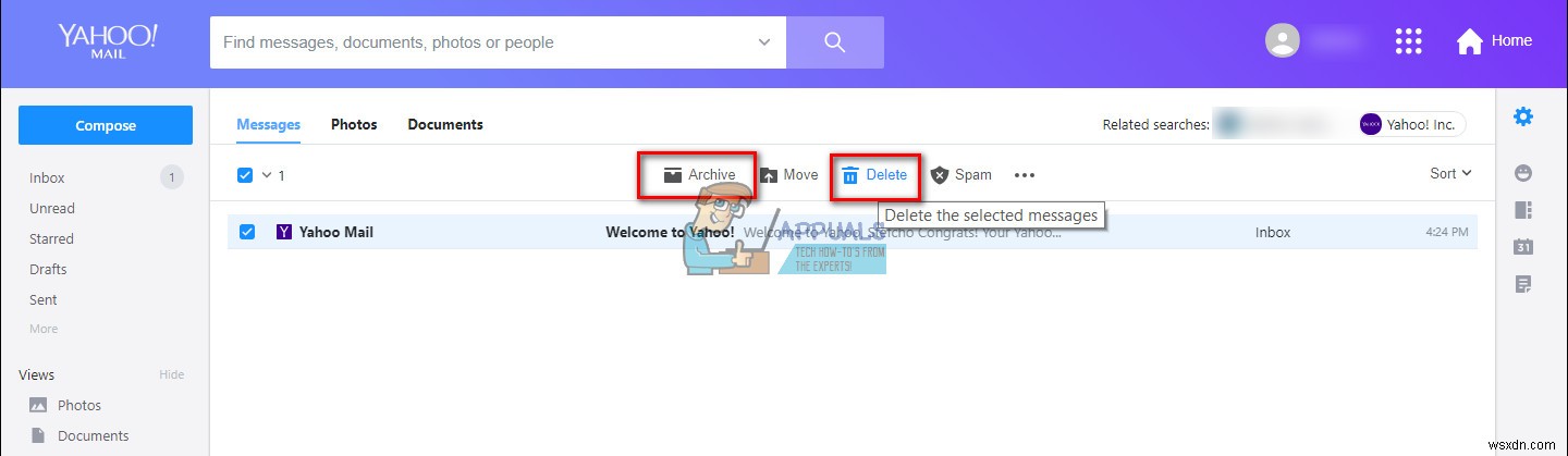 Cách xóa toàn bộ email Yahoo Mail một lần (nhiều phương pháp)