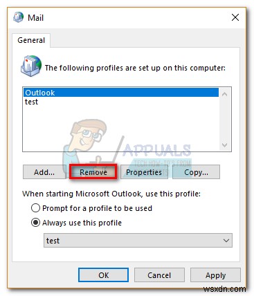 Cách thay đổi hoặc xóa tài khoản chính (Primary Account) khỏi Outlook