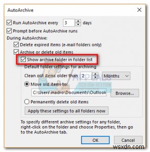 Hướng dẫn lưu trữ (Archive) email trong Outlook 2007, 2010, 2013, 2016