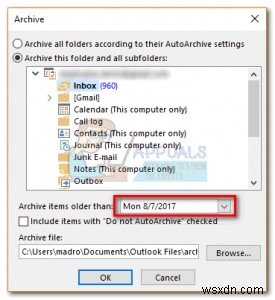 Hướng dẫn lưu trữ (Archive) email trong Outlook 2007, 2010, 2013, 2016