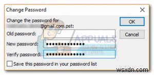 Cách thêm hoặc xóa mật khẩu file dữ liệu Outlook (PST)