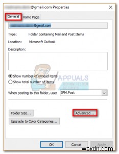 Cách thêm hoặc xóa mật khẩu file dữ liệu Outlook (PST)