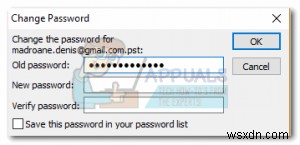 Cách thêm hoặc xóa mật khẩu file dữ liệu Outlook (PST)