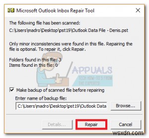 Cách thêm hoặc xóa mật khẩu file dữ liệu Outlook (PST)