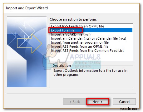 Hướng dẫn sao lưu (Backup) và khôi phục (Import) dữ liệu Outlook 2010, 2013, 2016