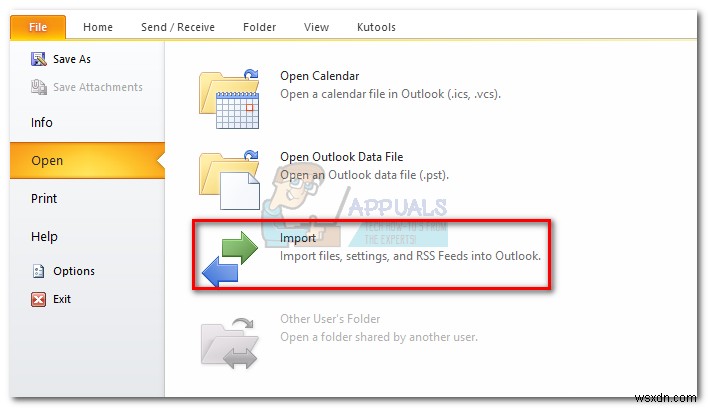 Hướng dẫn sao lưu (Backup) và khôi phục (Import) dữ liệu Outlook 2010, 2013, 2016