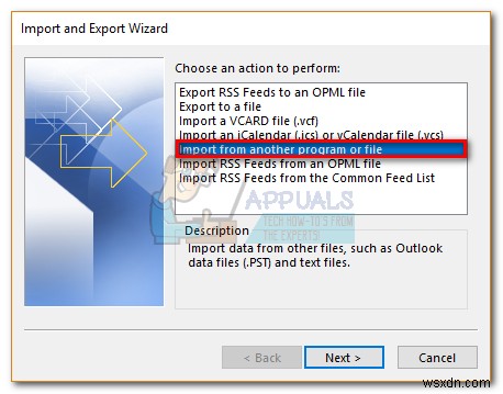 Hướng dẫn sao lưu (Backup) và khôi phục (Import) dữ liệu Outlook 2010, 2013, 2016