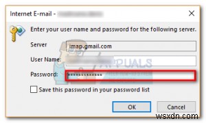 Khắc phục lỗi IMAP Gmail  Invalid Credentials  trên Outlook, Thunderbird, Apple Mail