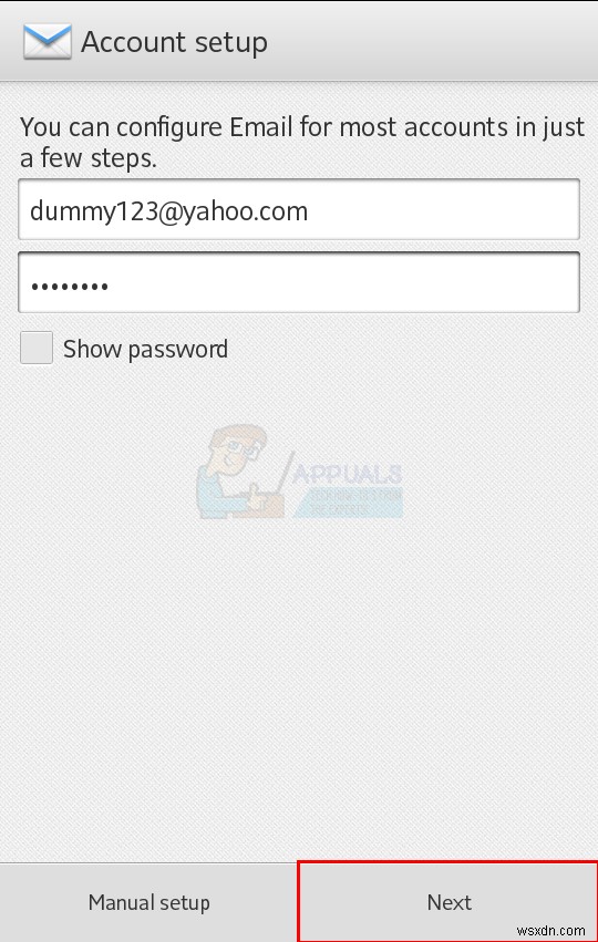 Cách thêm tài khoản Email vào điện thoại Android