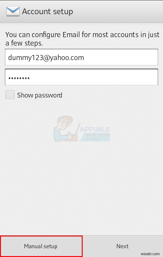 Cách thêm tài khoản Email vào điện thoại Android