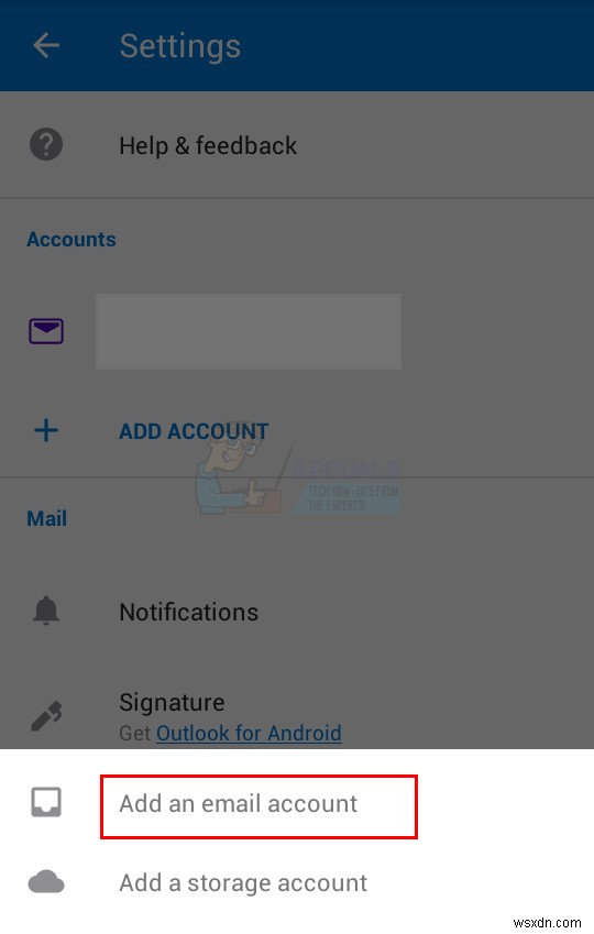 Cách thêm tài khoản Email vào điện thoại Android