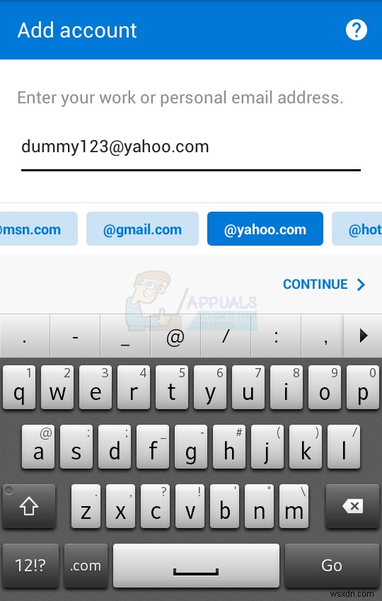 Cách thêm tài khoản Email vào điện thoại Android