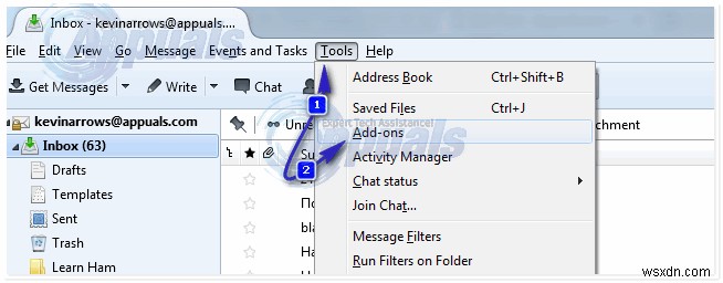 Cách cấu hình tài khoản Exchange trên Mozilla Thunderbird