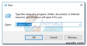 Khắc phục: Outlook bị treo ở trạng thái  Đang xử lý 