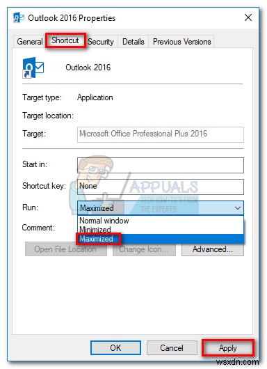 Khắc phục: Outlook bị treo ở trạng thái  Đang xử lý 