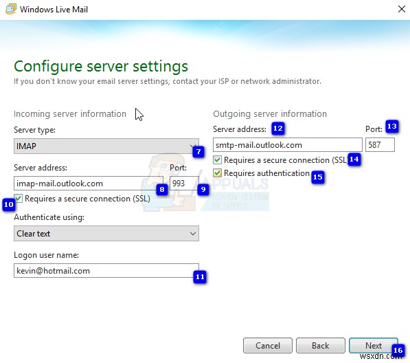 Cách khắc phục Lỗi máy chủ Windows Live Mail 3219 (0x8DE00005)