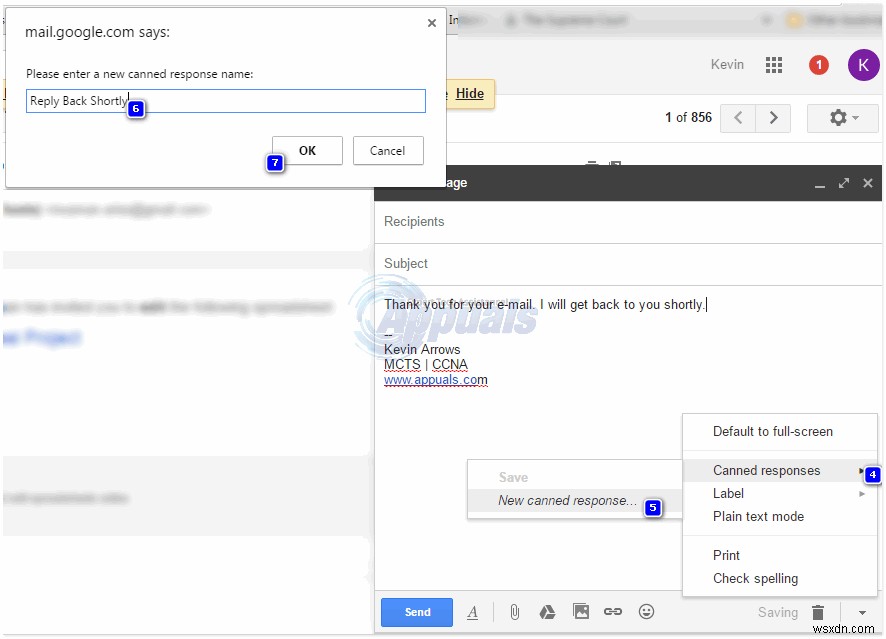 Cách sử dụng Phản hồi mẫu (Canned Responses) trong Gmail