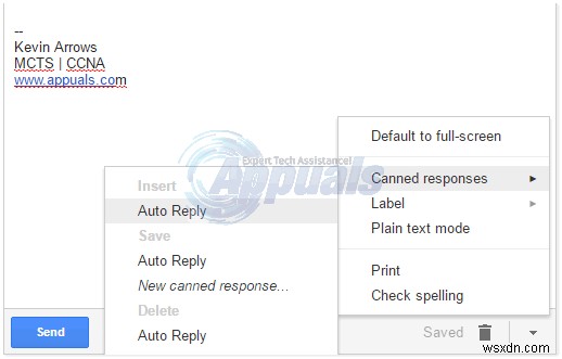 Cách sử dụng Phản hồi mẫu (Canned Responses) trong Gmail