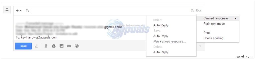 Cách sử dụng Phản hồi mẫu (Canned Responses) trong Gmail
