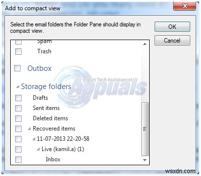 Sửa lỗi: Khôi phục thư mục bị mất hoặc mất trong Windows Live Mail