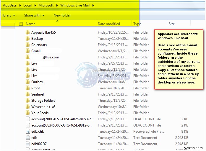 Sửa lỗi: Khôi phục thư mục bị mất hoặc mất trong Windows Live Mail